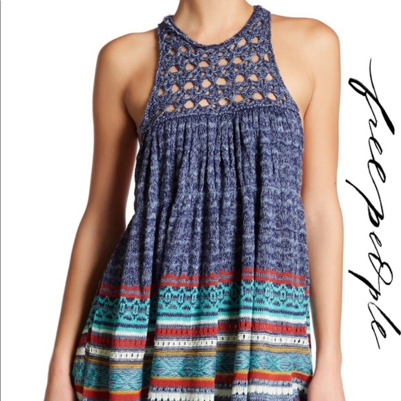 Free People Tops - Free People NWT Rare Heart Tunic Blue